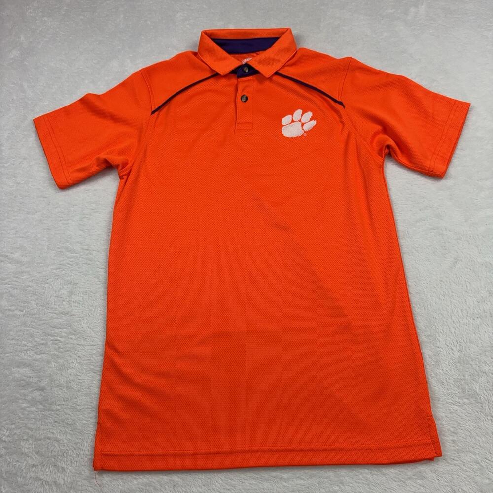 Clemson Tigers Rivalry Threads Short Sleeve Polo Shirt Men S Bright Orange
